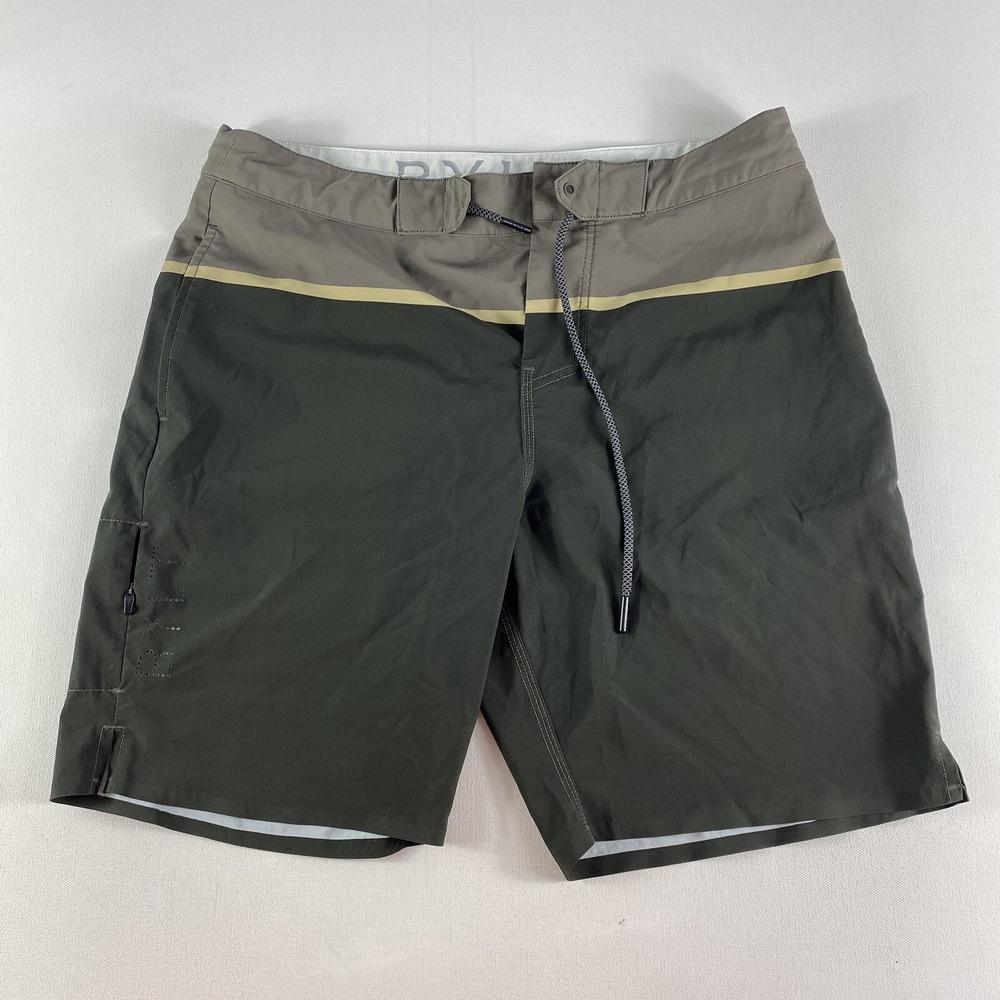 BYLT Coastal Board Short Mens Medium Premium Basics 8" Beach Stretch Coconut